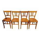 4 vintage bistro chairs by Luterma.