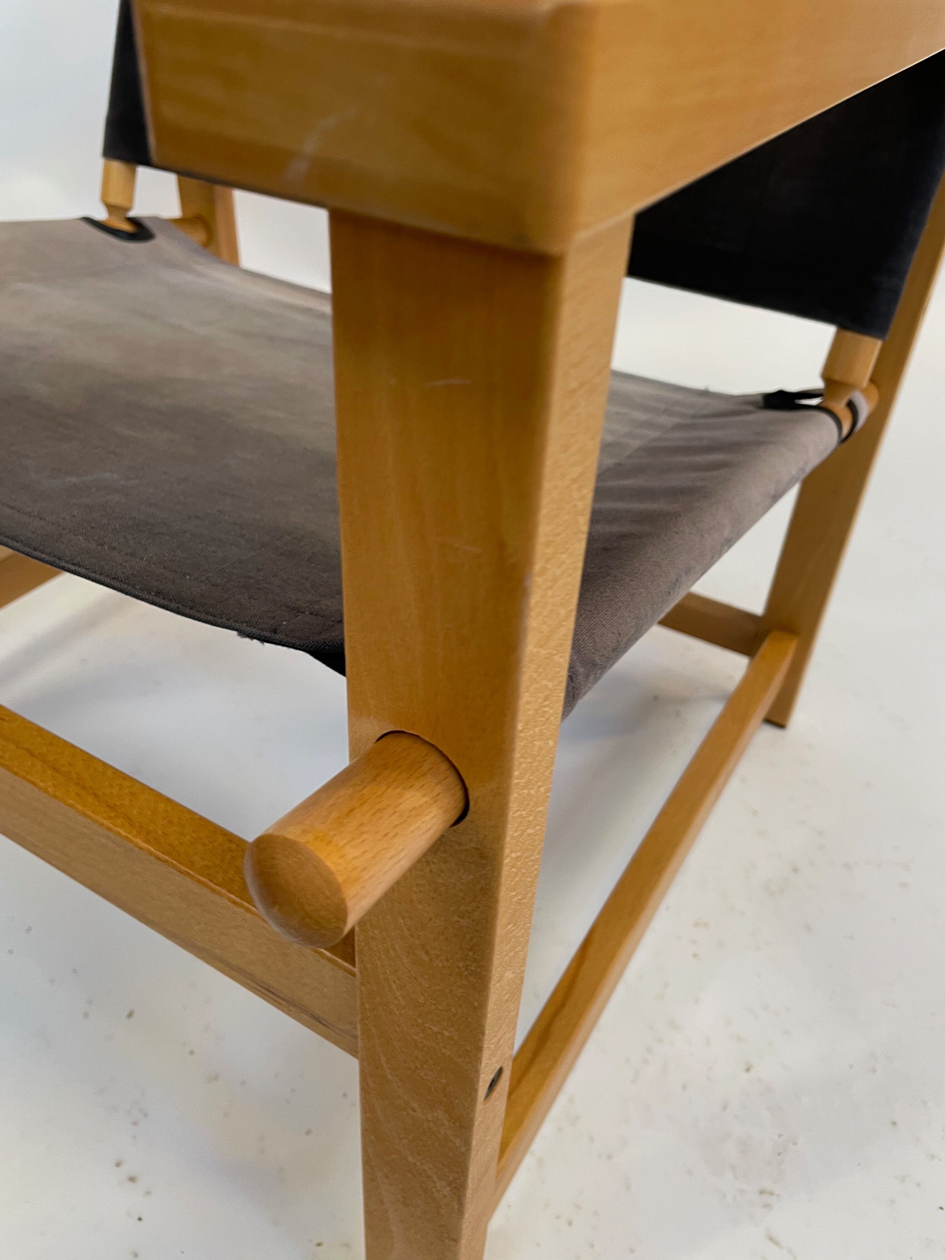 Vintage Safari Chair 1980s Hyllinge Møbler Denmark