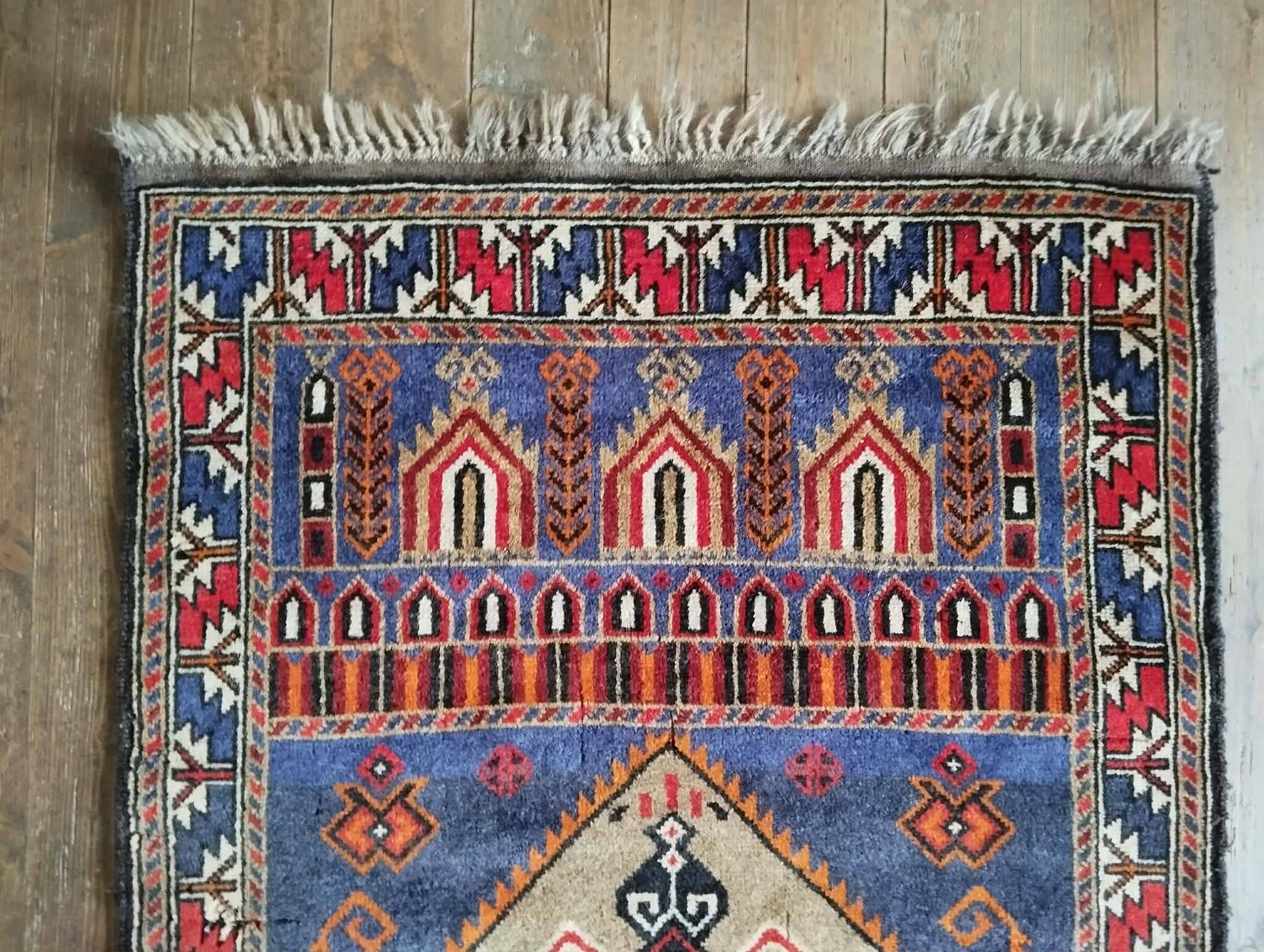 Handmade Afghan Belouch rug 125x80cm