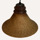 Set of 4 "cork" hanging lamps, 1960s