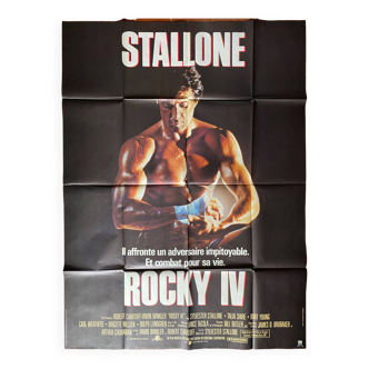 Affiche cinéma originale "Rocky IV" Sylvester Stallone 120x160cm 1985