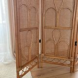 Vintage rattan screen excellent condition 1970