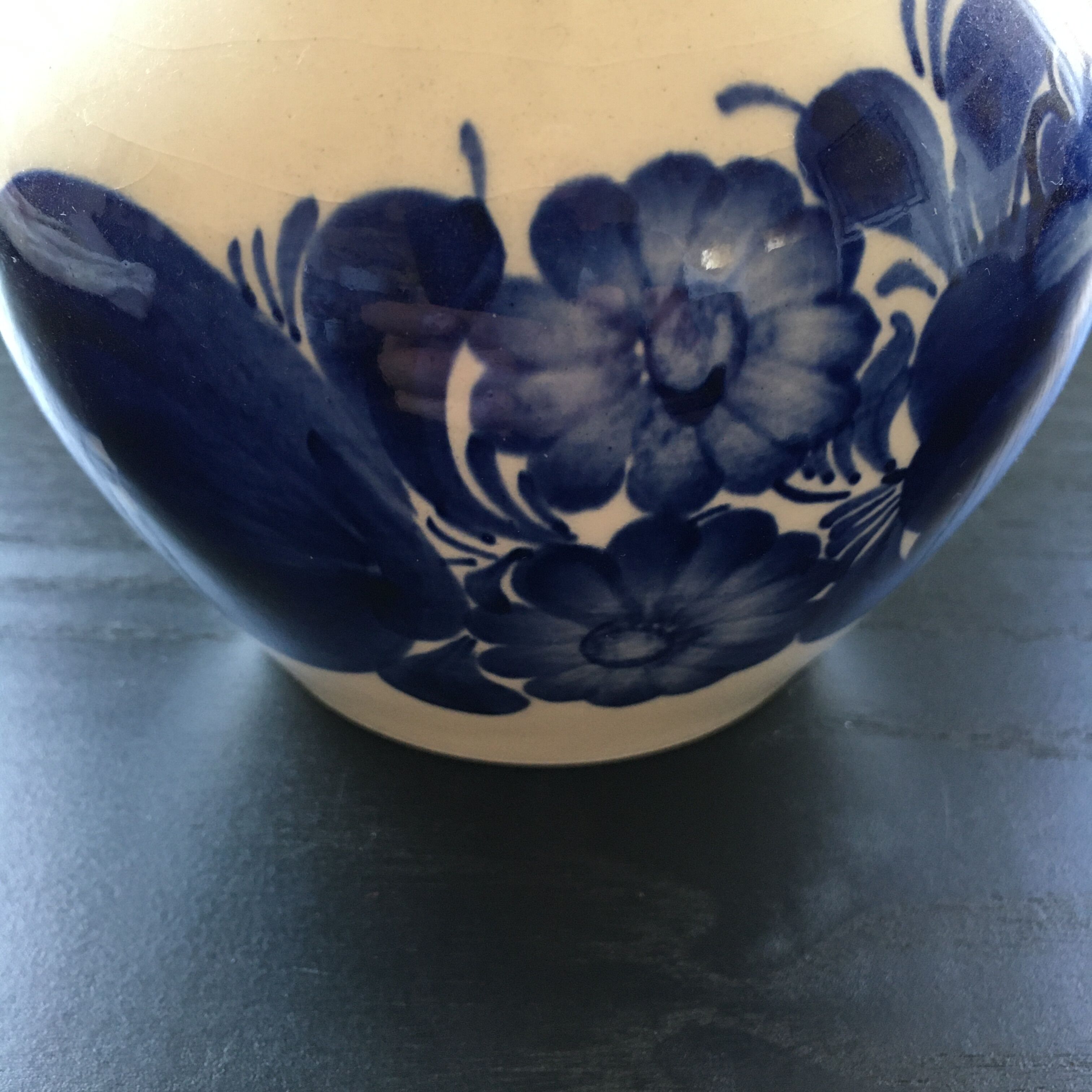 Indigo floral decor pitcher