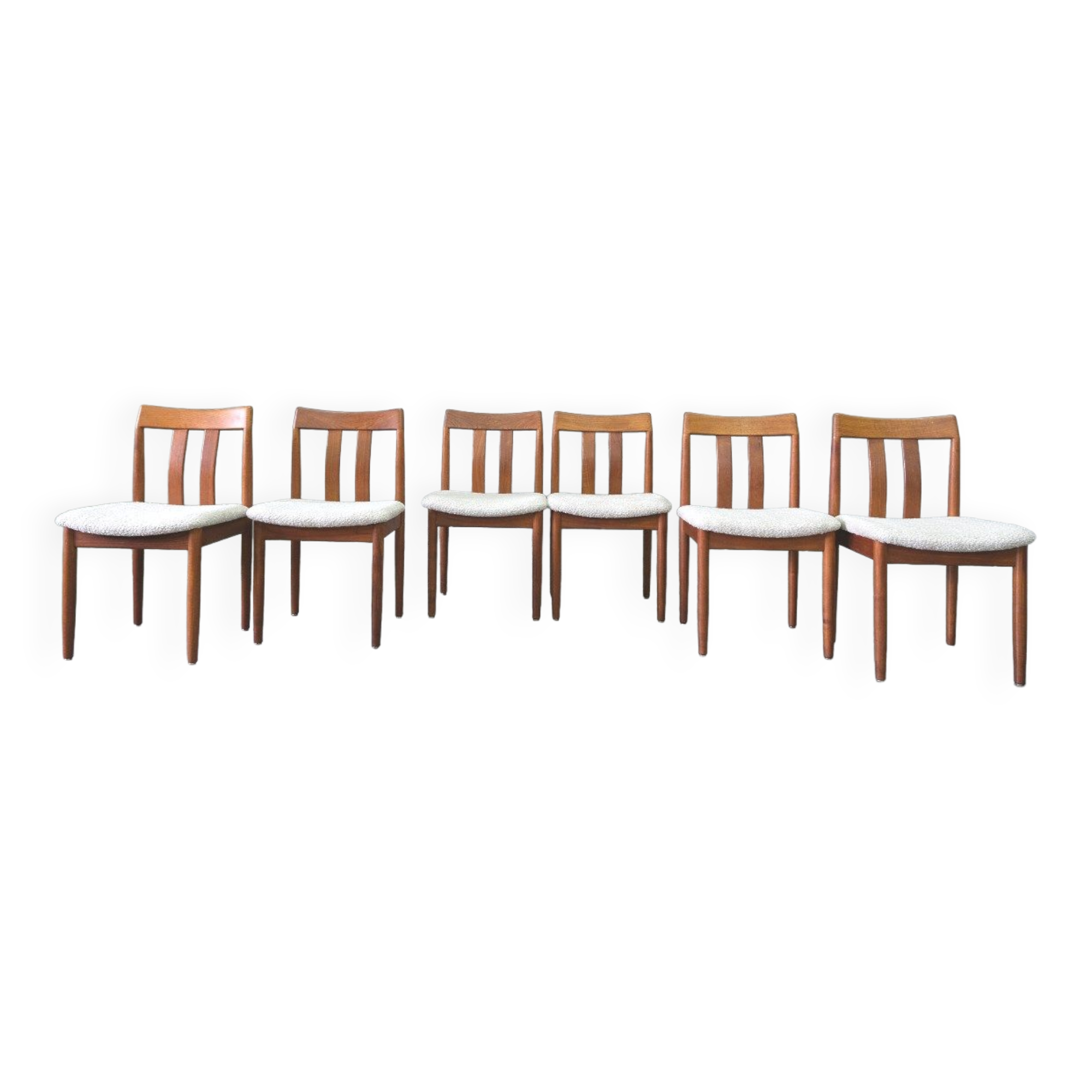 Mid-century teak dining chairs from Vamdrup stolfabrik, 1960s, set of 6