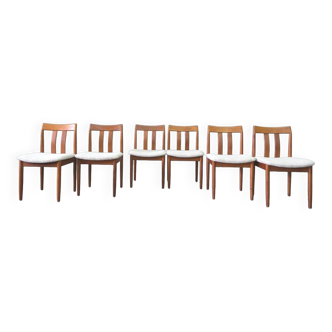 Mid-century teak dining chairs from Vamdrup stolfabrik, 1960s, set of 6