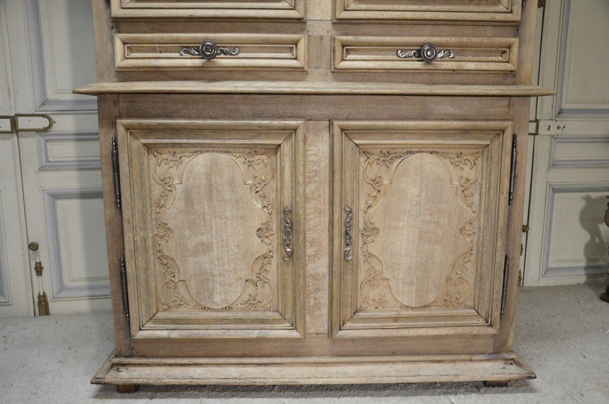 Whitewashed oak sideboard