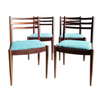 Set of 4 teak chairs 1960/1970