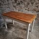 Table de ferme française vintage, années 1950