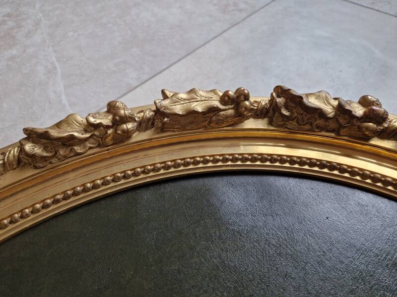 Charles Gislain (1826-1904) - Huile sur toile ovale - Portrait d'Homme 1887