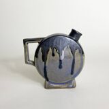 Paire de Petits Vases Verseuses Art Déco en Grès Émaillé