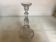 Antique diamond point candle holder, Sailmont glassworks