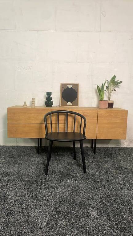 Pedrali Nym black armchair
