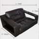 Leather lounge set – Steiner Paris – aluminium base – 1970s/1980s