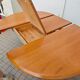 Vintage Round Extendable Dining Table - Wood - Extendable Table - Dining Table