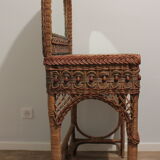 70s wicker and rattan hairdresser