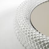 Stunning 1960s illuminated Limburg crystal glass wall mirror