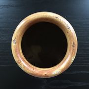 Patinated terracotta jar