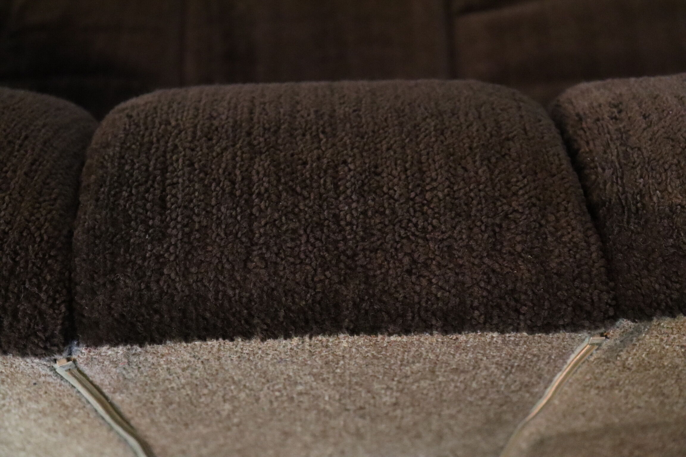 Midcentury seventies ‘snake harmonica’ modular sofa