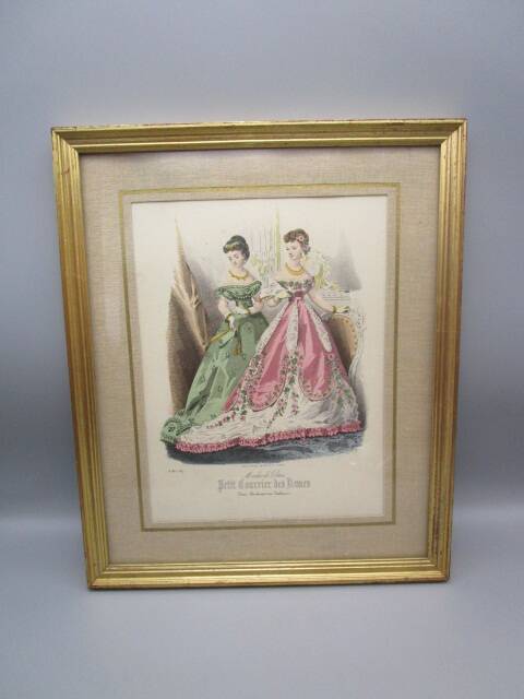 Gravure de mode ancienne