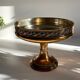 Silver Bronze Metal Fruit Bowl