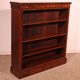 open mahogany library with inlays - 19th century