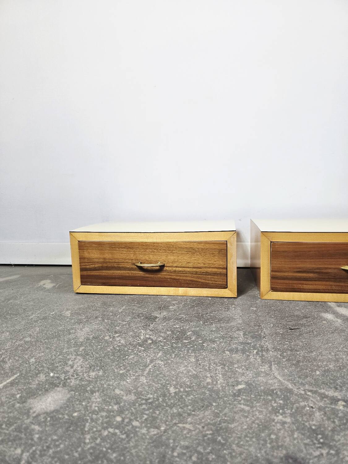 70s Floating Wall-Mounted Nightstand/Drawer