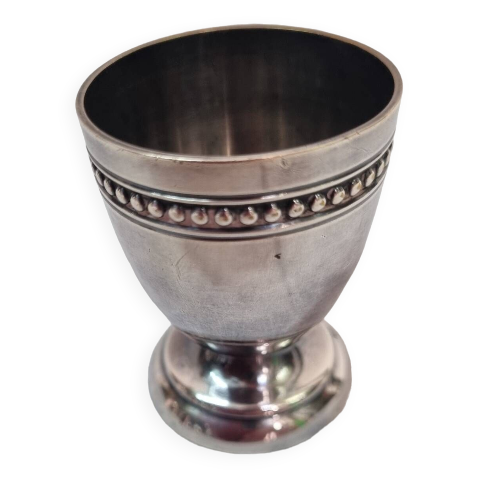 Christofle egg cup mid-20th century silver