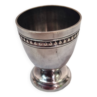 Christofle egg cup mid-20th century silver