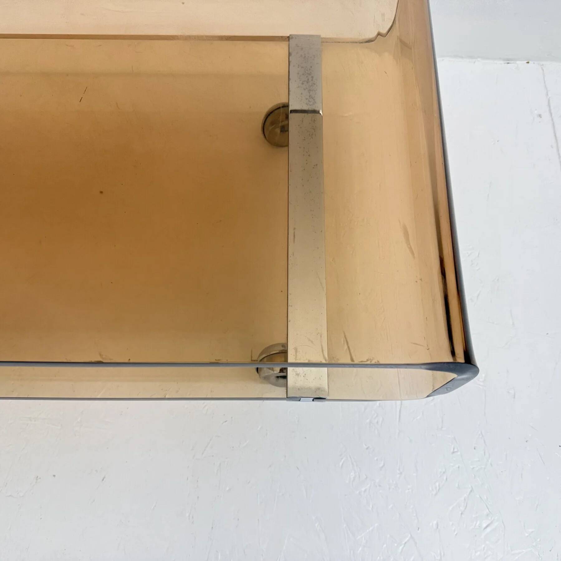Mid-century plexiglas design coffee table by Michel Dumas for Roche Bobois, 1972