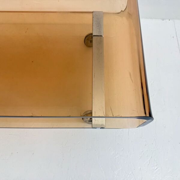 Table basse en plexiglas de style mid-century par Michel Dumas pour Roche Bobois, 1972
