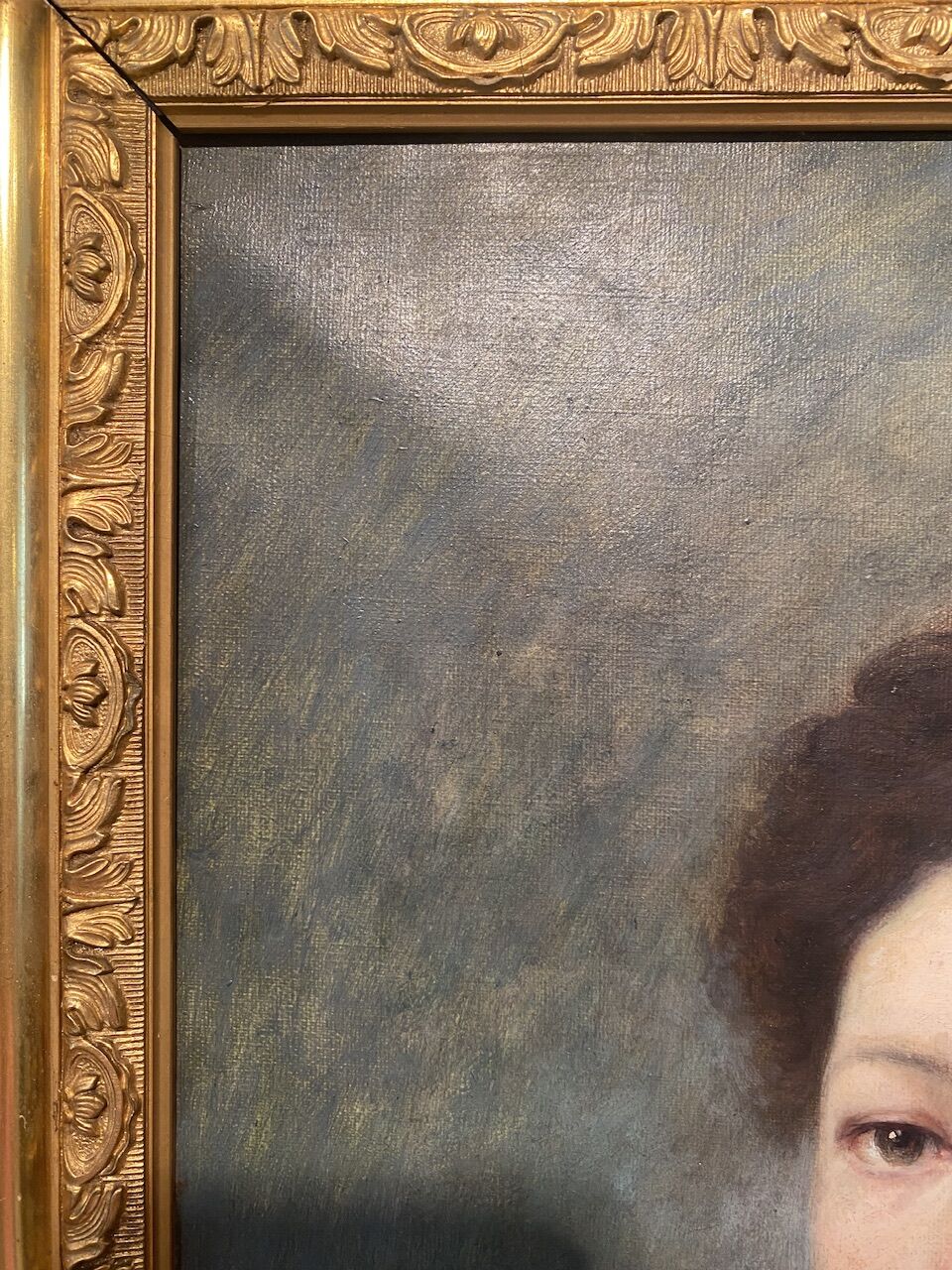 Portrait of a young woman, signed H Mouthier (1880-1975) and dated 1907