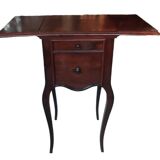 Pair of old bedside tables with flaps