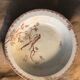 Hollow dish opaque porcelain gien provençal model