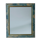 Wooden mirror with flower patterns 31x36cm