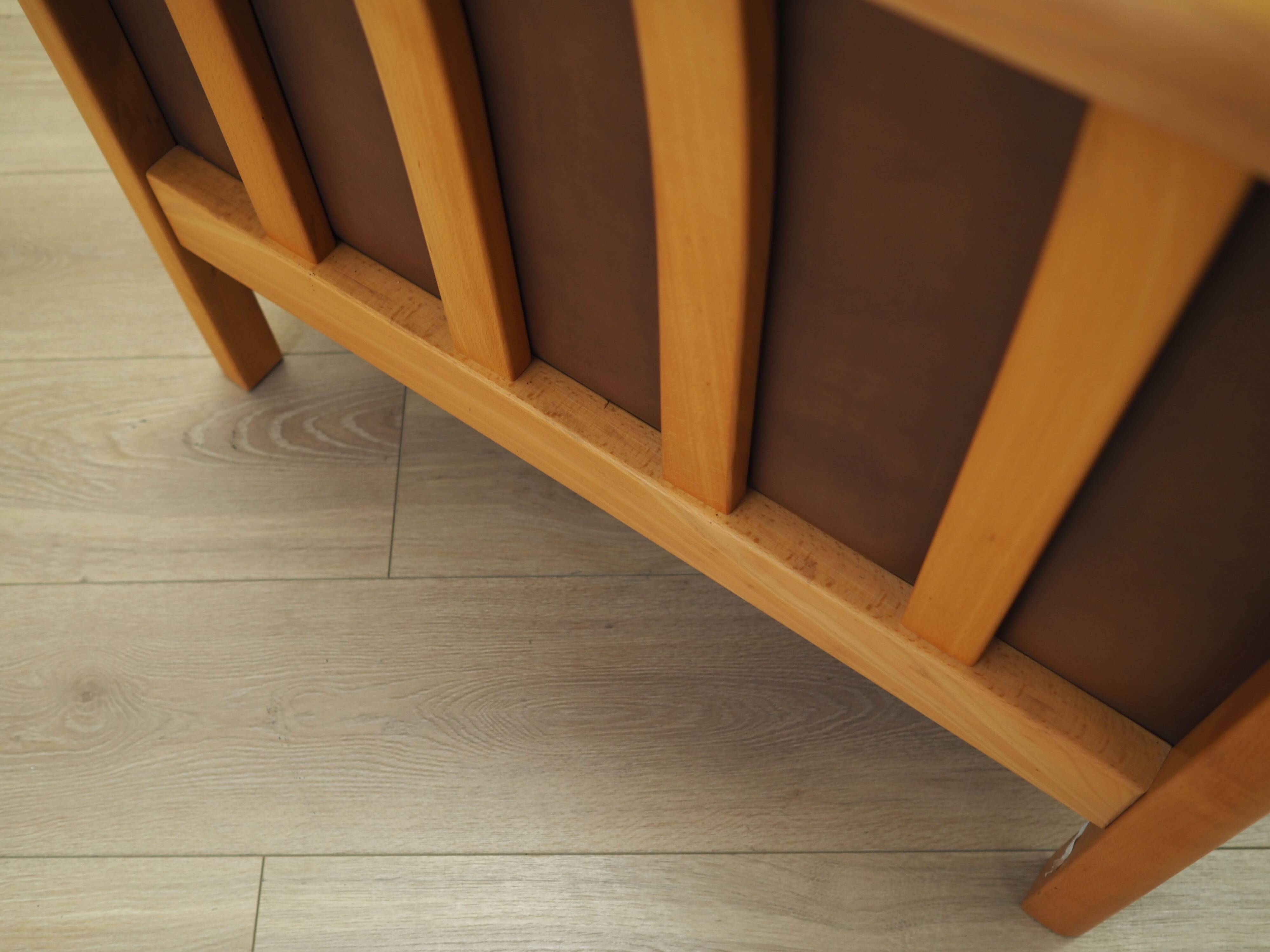 Brown leather sofa, Danish design, 1970s, production: Denmark