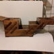Vintage wood sewing box