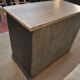 Old commerce stocking furniture has 6 black patinated fir drawers solid oak tray 1930