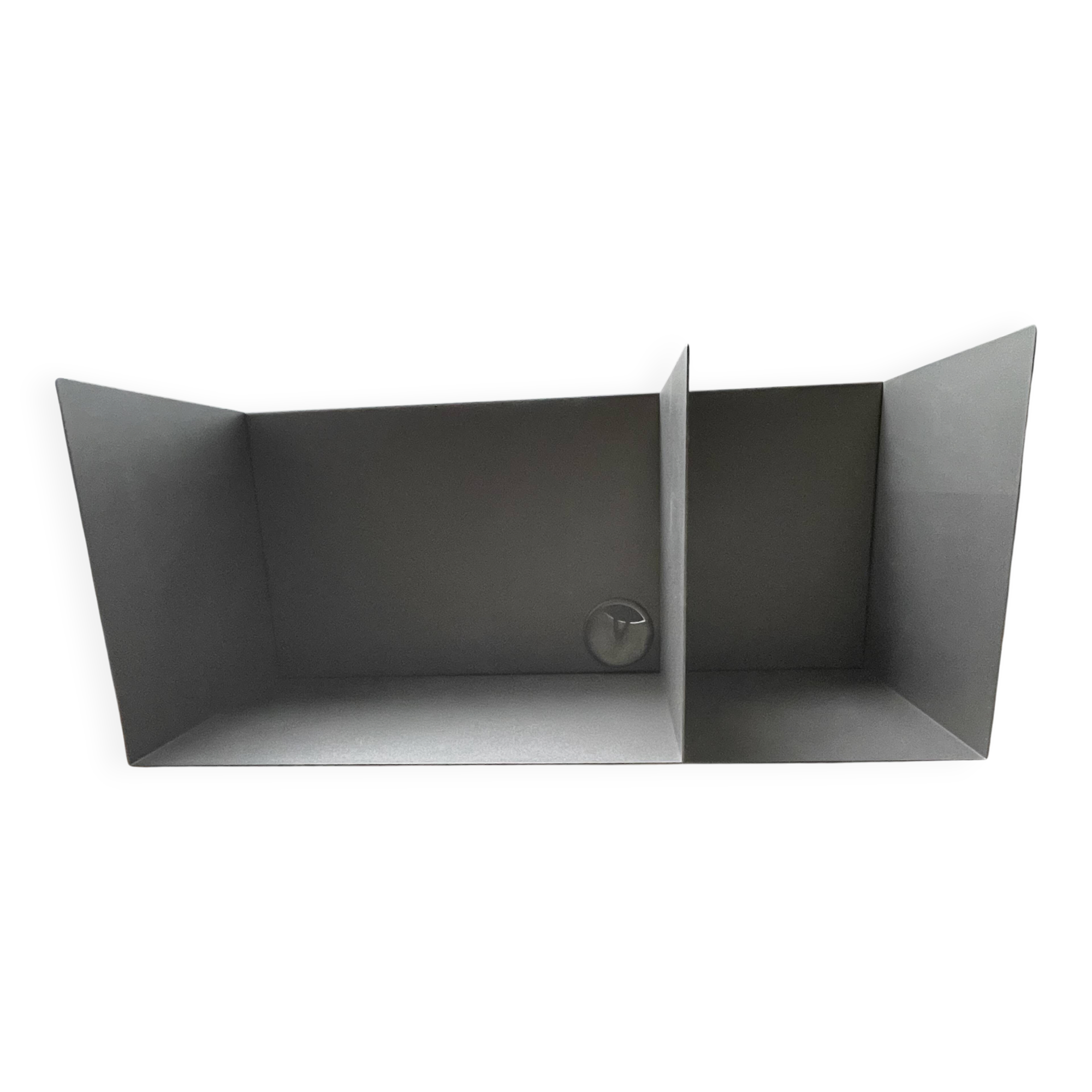Bo concept como collection wall shelf - polished titanium grey steel