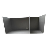 Bo concept como collection wall shelf - polished titanium grey steel
