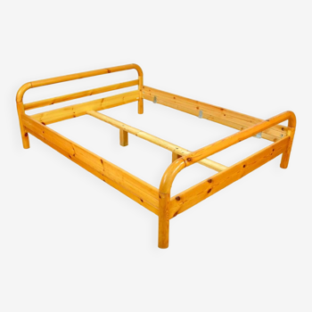 Solid Pine Bed by Rainer Daumiller 1970/1980