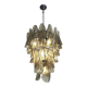 Smoked Fumé Murano Glass “Rondini” Cascade Chandelier, Modern Venetian Design