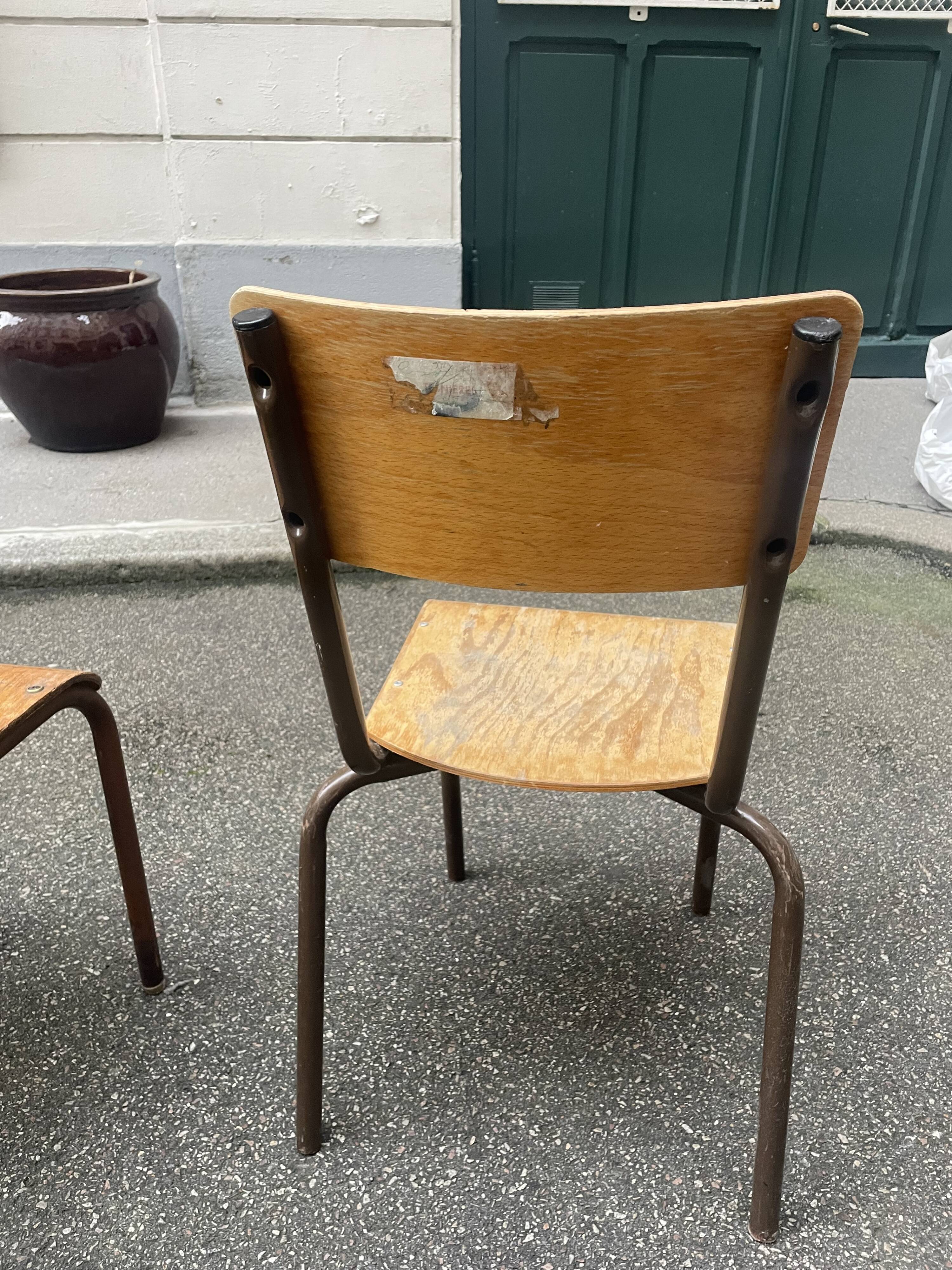 Set of 4 Mullca chairs - School chairs