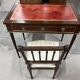 Flat desk and Louis XVI style chair in mahogany veneer (nineteenth century)