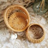 Fauteuil enfant en rotin, Vintage années 70