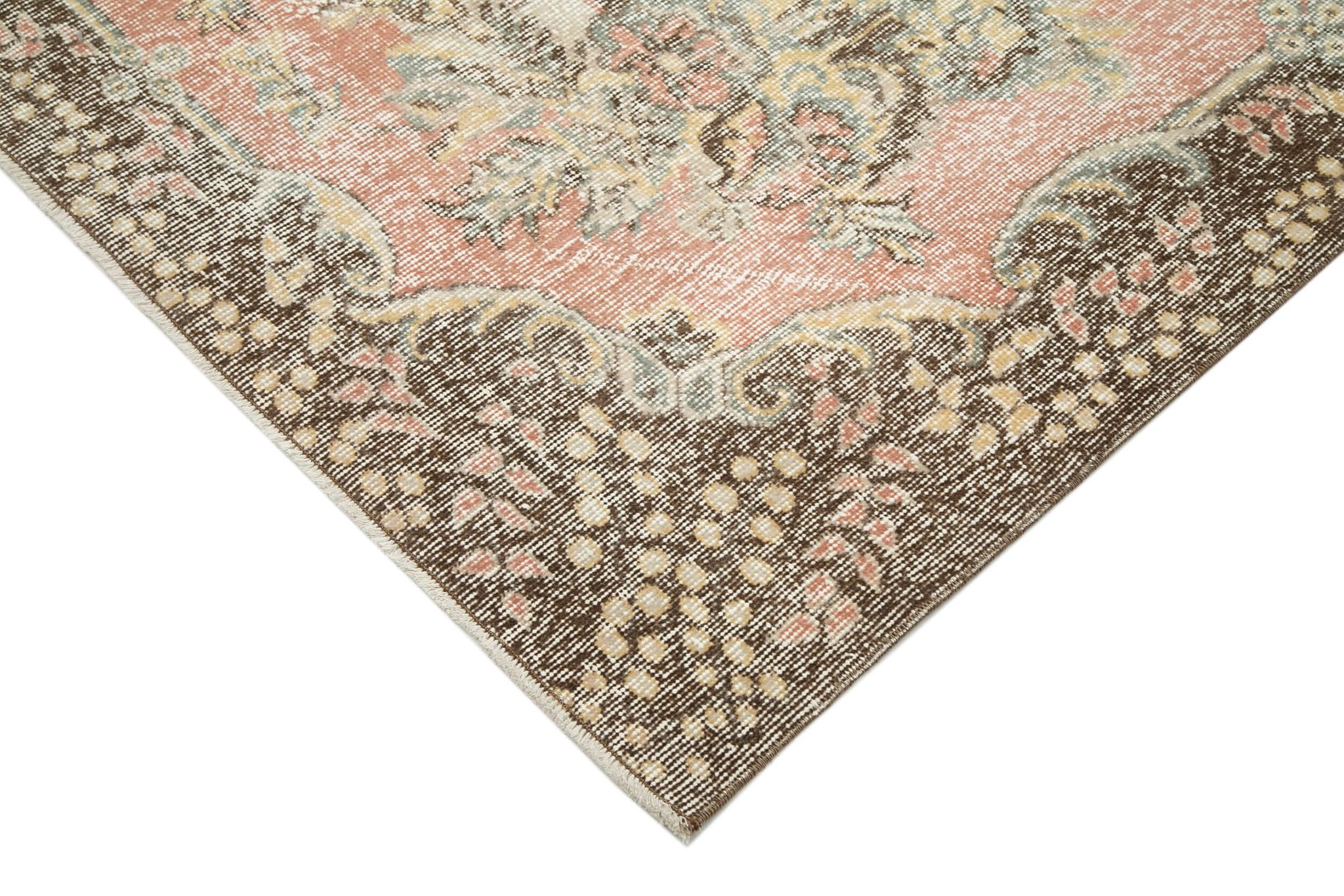 Handmade Decorative Oriental Beige Carpet 193 cm x 302 cm - 25049