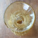 Vase en verre craquelé