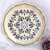 Decorative plate from Salins France decor Heugue 25.5 cm