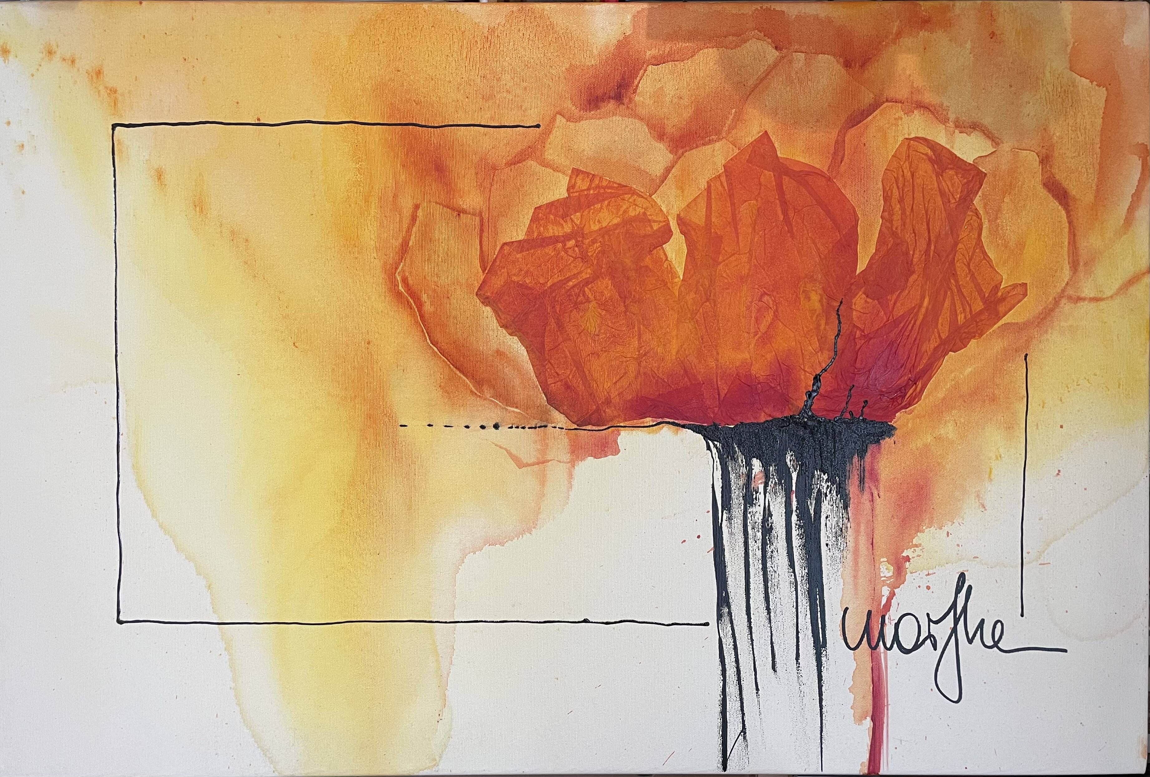 Contemporary oil on canvas painting, signature to be identified