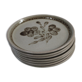 Set of 7 Plates Sarreguemines France Atelier d'Art