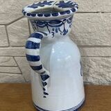 Glazed ceramic wine carafe. talavera sealed.